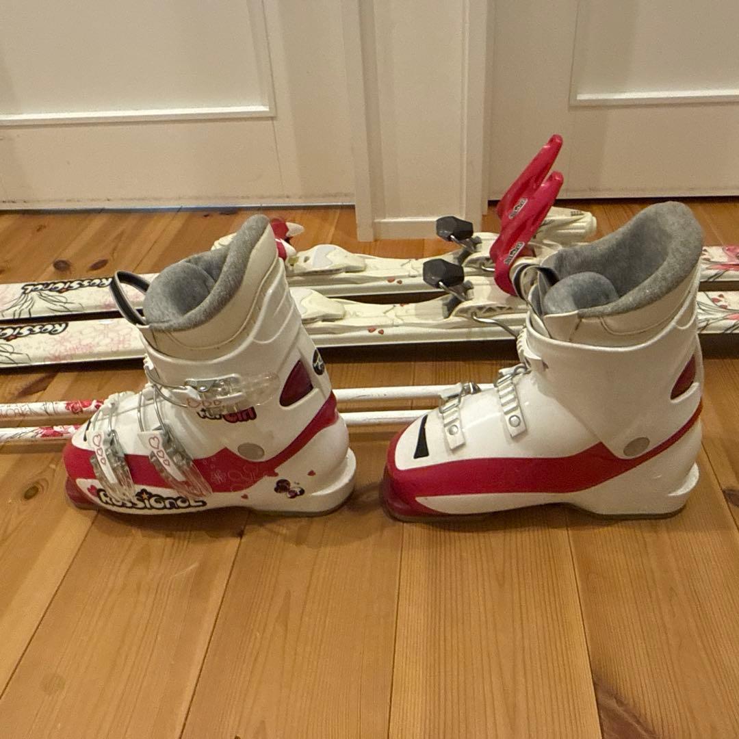 Rossignol キッズスキー板（140） ビンディング、ブーツ、ストック付