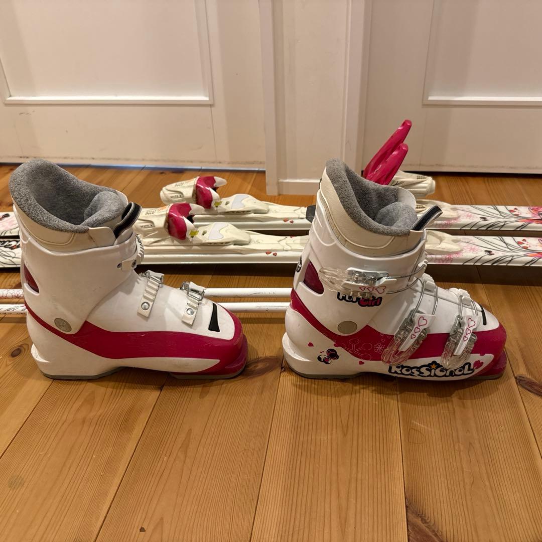 Rossignol キッズスキー板（140） ビンディング、ブーツ、ストック付