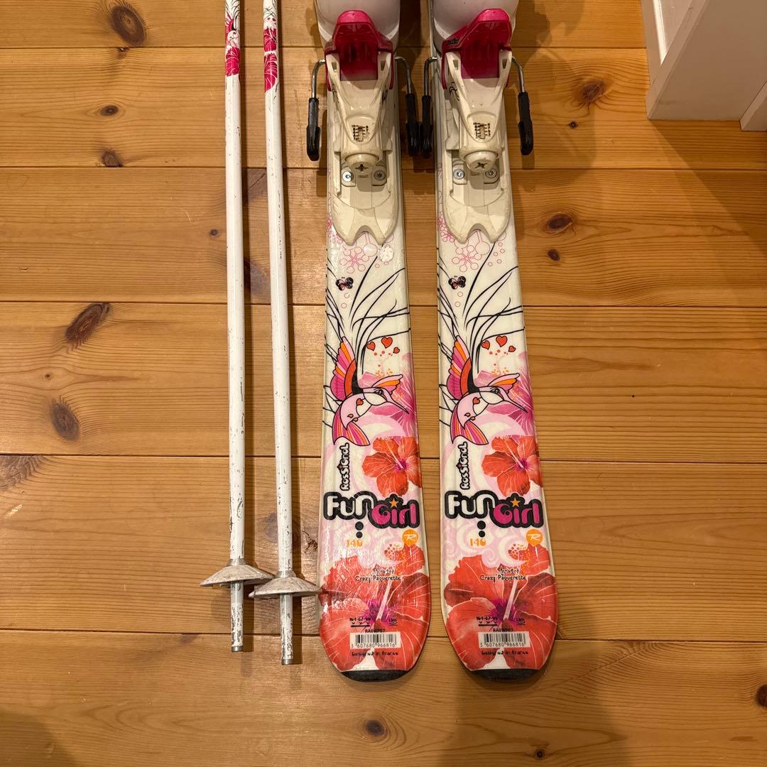 Rossignol キッズスキー板（140） ビンディング、ブーツ、ストック付