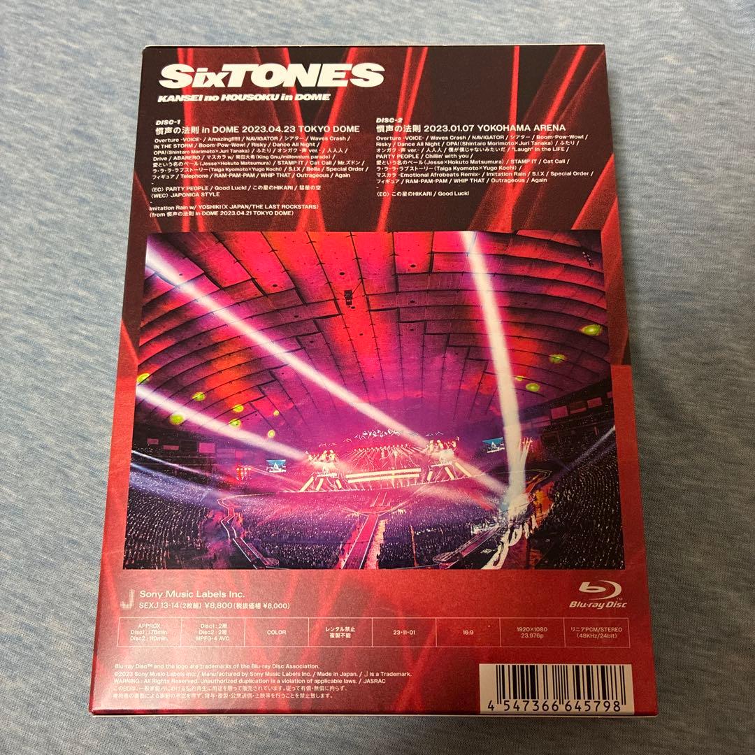 SixTONES/慣声の法則 in DOME〈初回盤・2枚組〉