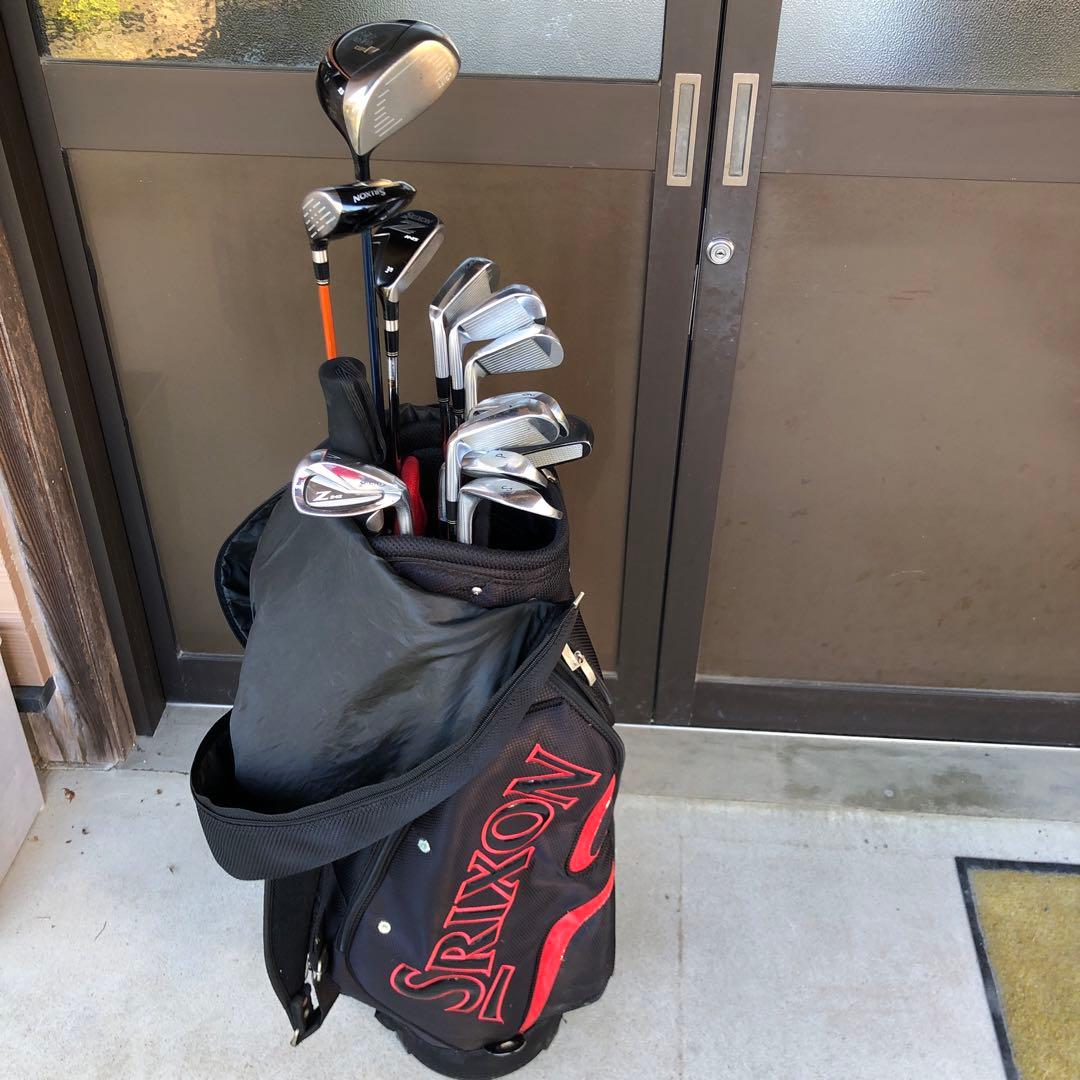 Srixon キャディバッグとゴルフクラブセット（価格交渉に応じます）
