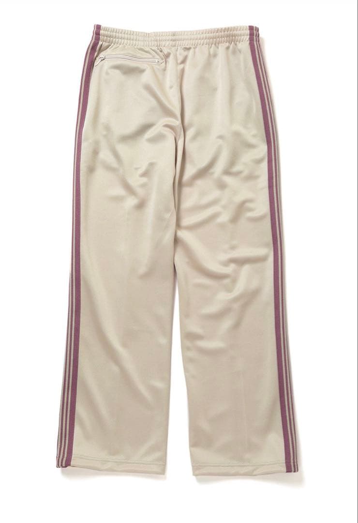 Needles★TRACK PANT POLY SMOOTHホワイト/ピンクXS