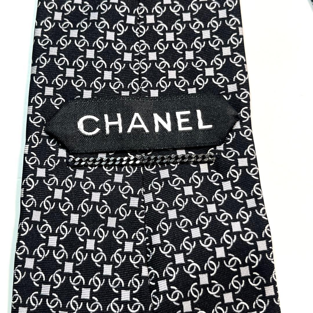 ✨良品✨ CHANEL シャネル　ネクタイ　高級シルク　ココマーク　総柄