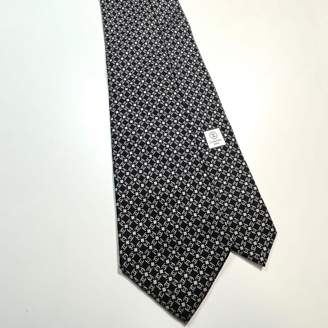 ✨良品✨ CHANEL シャネル　ネクタイ　高級シルク　ココマーク　総柄