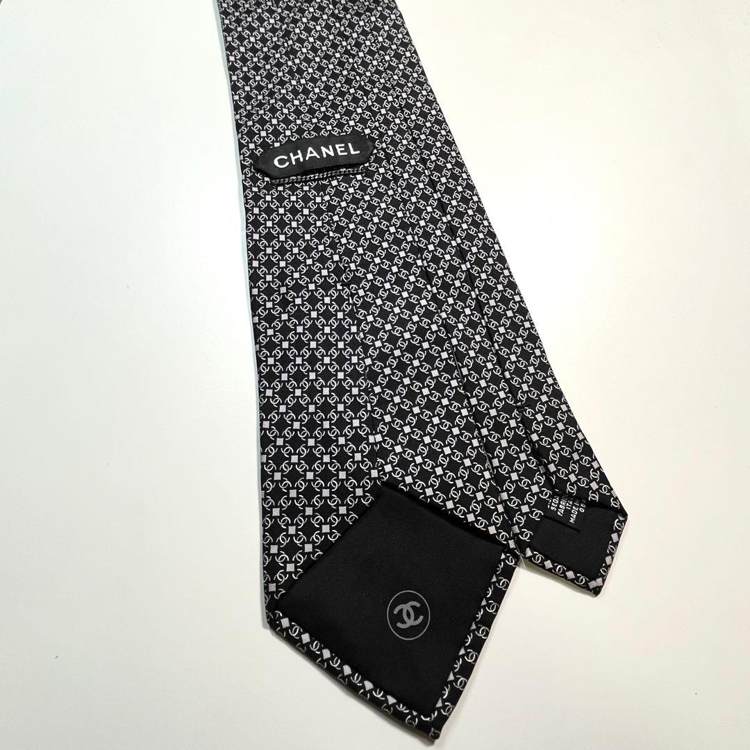✨良品✨ CHANEL シャネル　ネクタイ　高級シルク　ココマーク　総柄