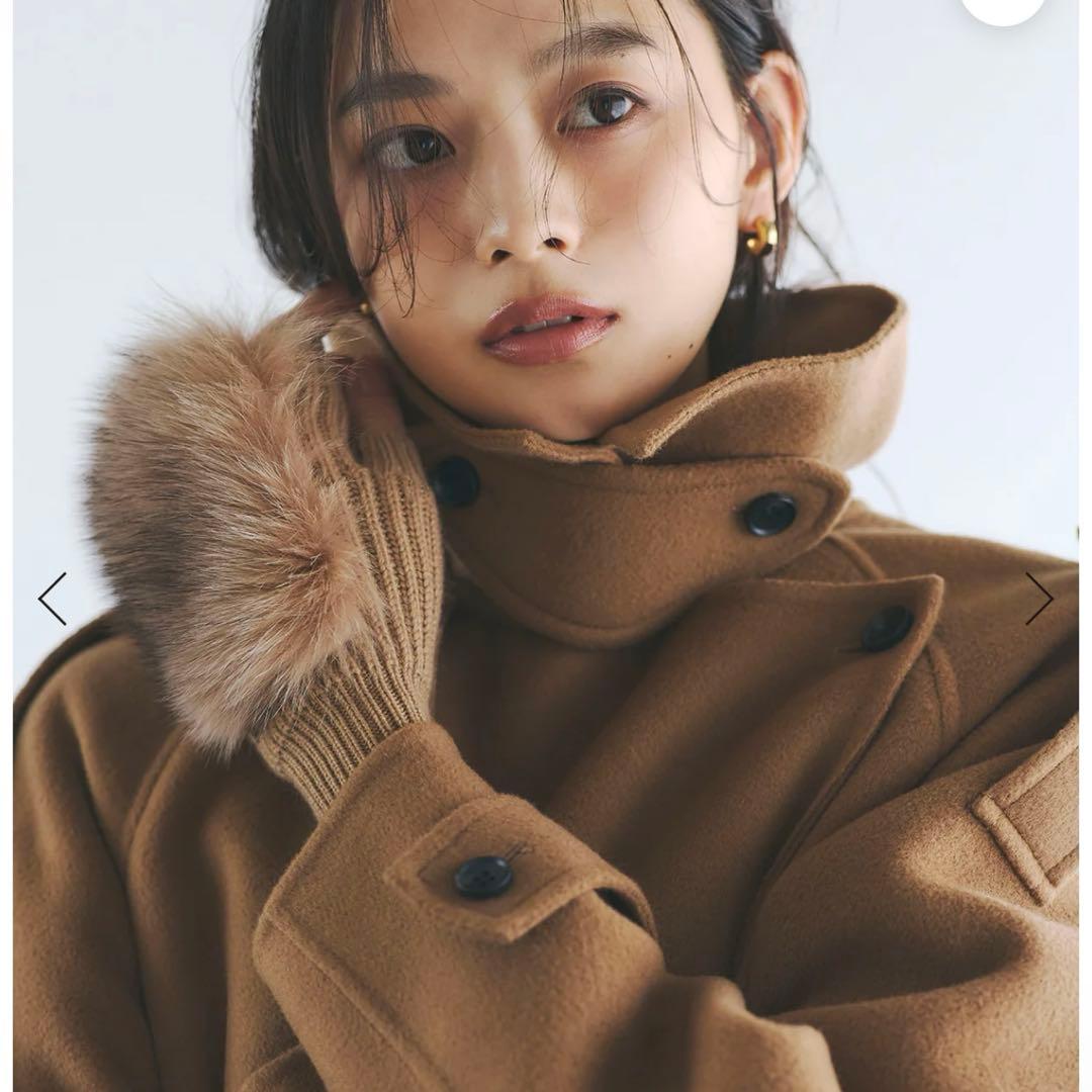 アニュアンス 【ALPO】FOXファーグローブ beige