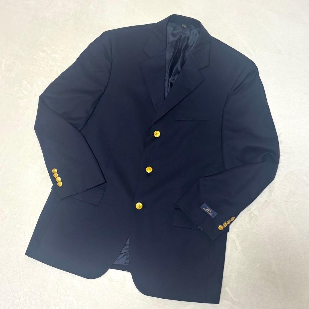 【新品未使用】ブルックスブラザーズ　紺ブレ　金ボタン　テーラードジャケット　M