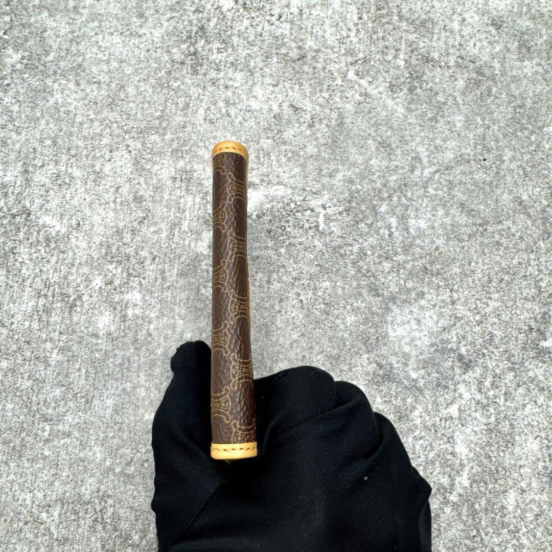 極美品　セリーヌ トリオンフ マカダム 6連キーケース ブラウン M14