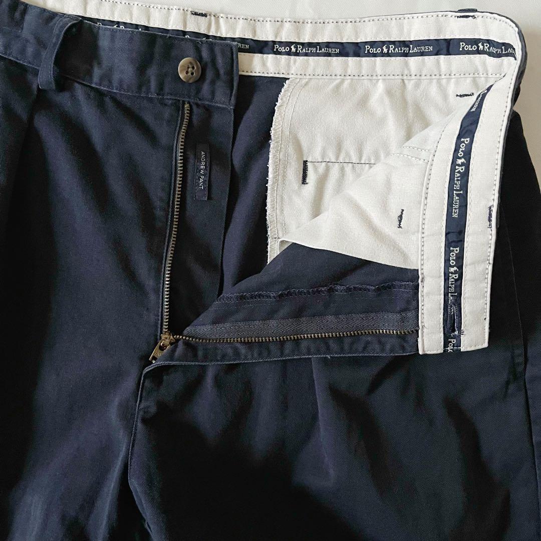 90s USA製 POLO Ralph Lauren 2タックチノ Andrew