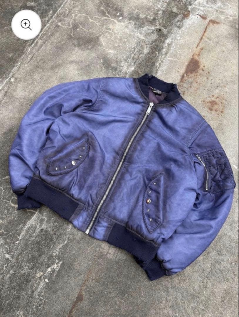 円堂守着用 belvet Faded MA-1 Bomber Jacket