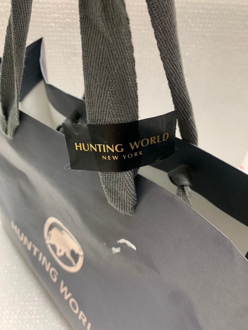 HUNTING WORLD 新品未使用ラムウールマフラー＋ニットキャップセット