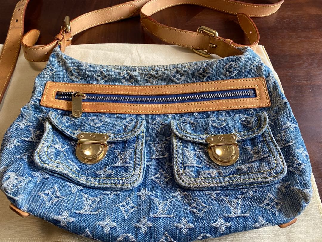 Louis Vuitton デニムショルダーバッグ