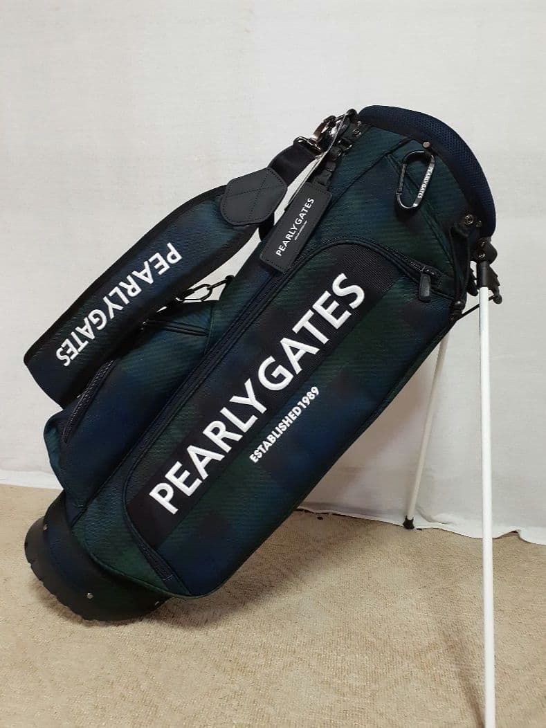 PEARLY GATES /スタンド式 キャディバッグ ブラックウォッチ 未使用
