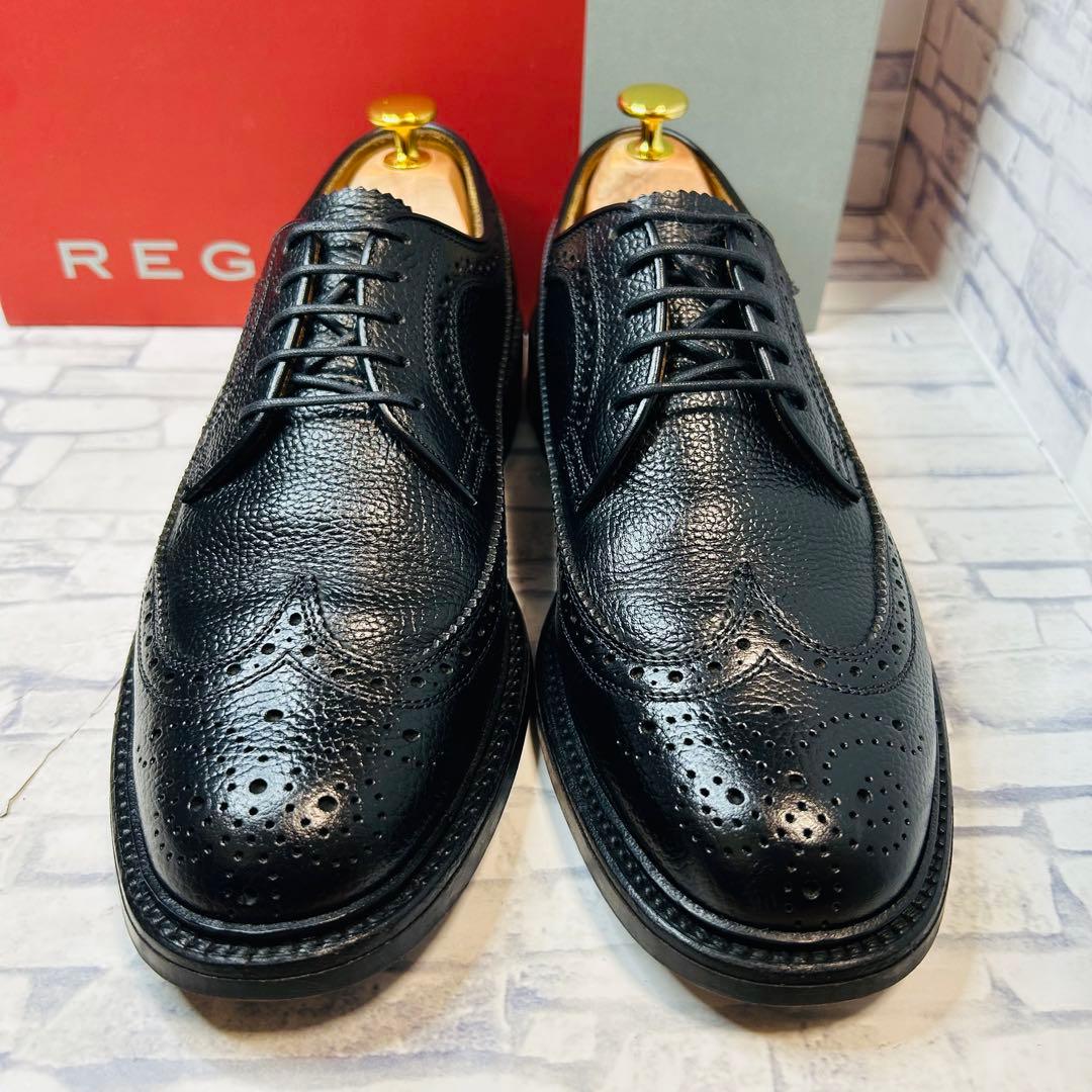未使用級 REGALリーガル 2585 ウィングチップ シボ革 24.5cm