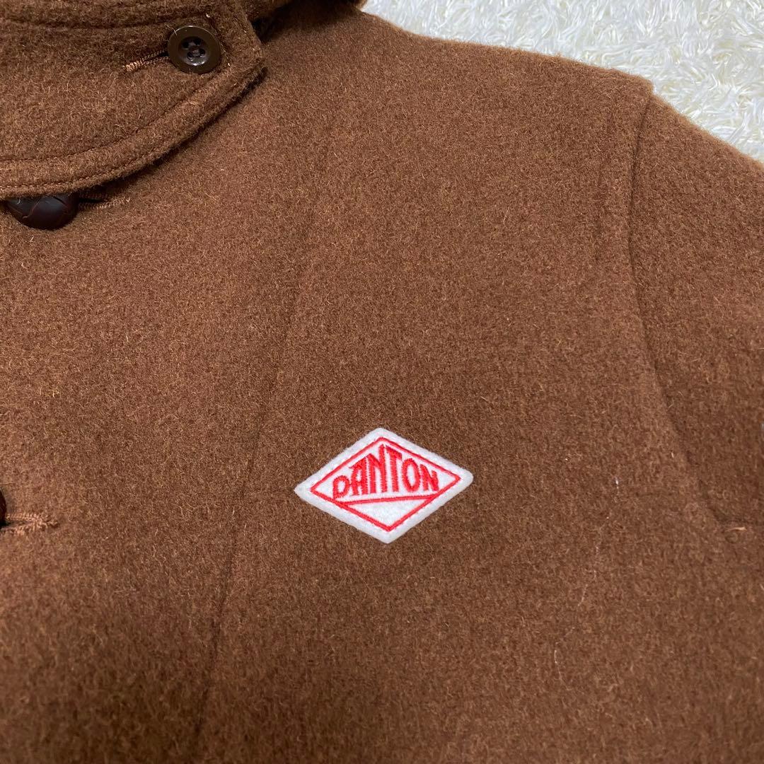 【美品】ダントン　ウールモッサ　ショールカラージャケット　ブラウン　40