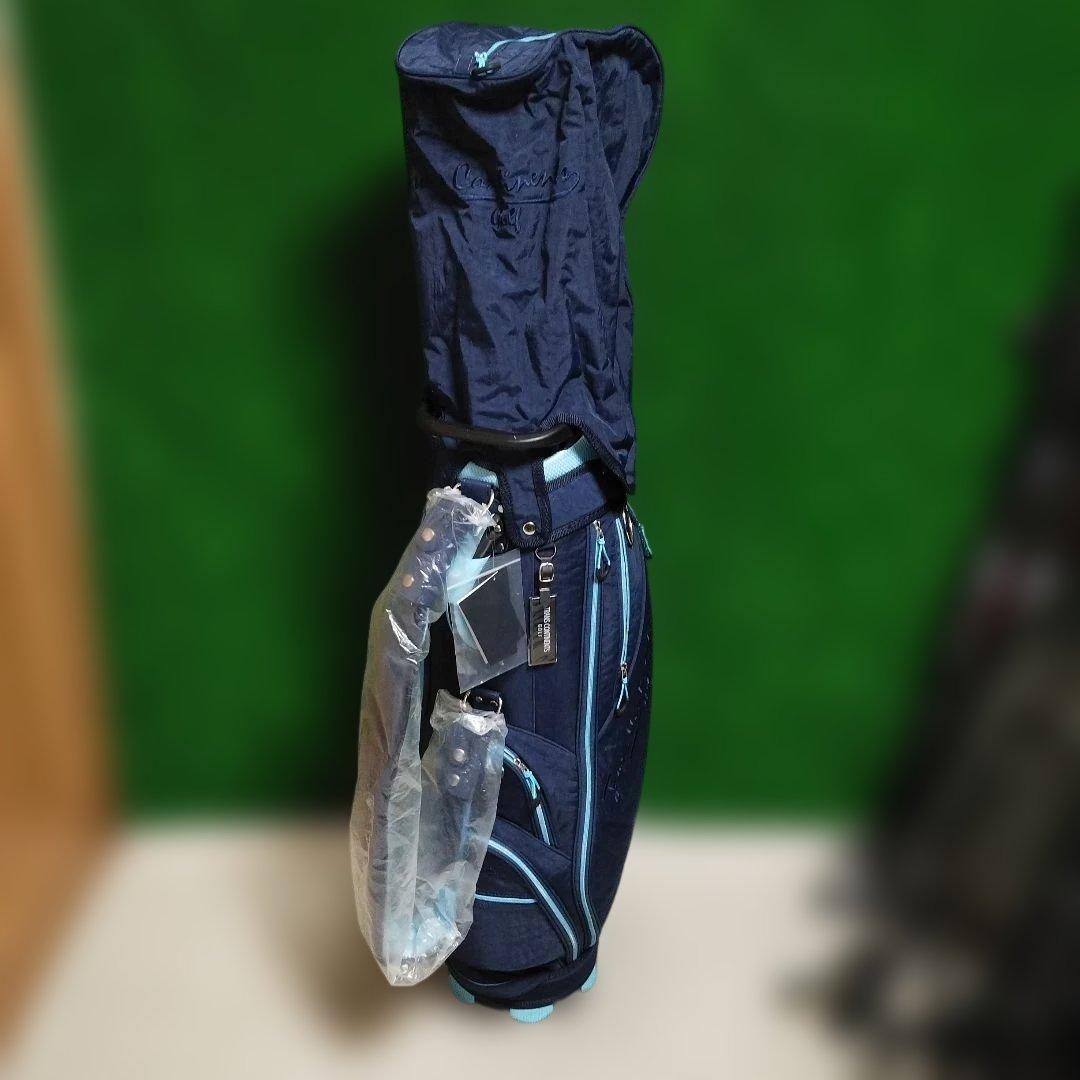 未使用 TRANS CONTINENTS GOLF キャディバッグ ネイビー