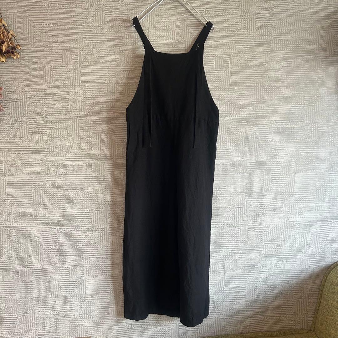 さぼ様♡【美品】ADAM ET ROPE'☆＜逸品シリーズ＞バンブーリネンサロペ