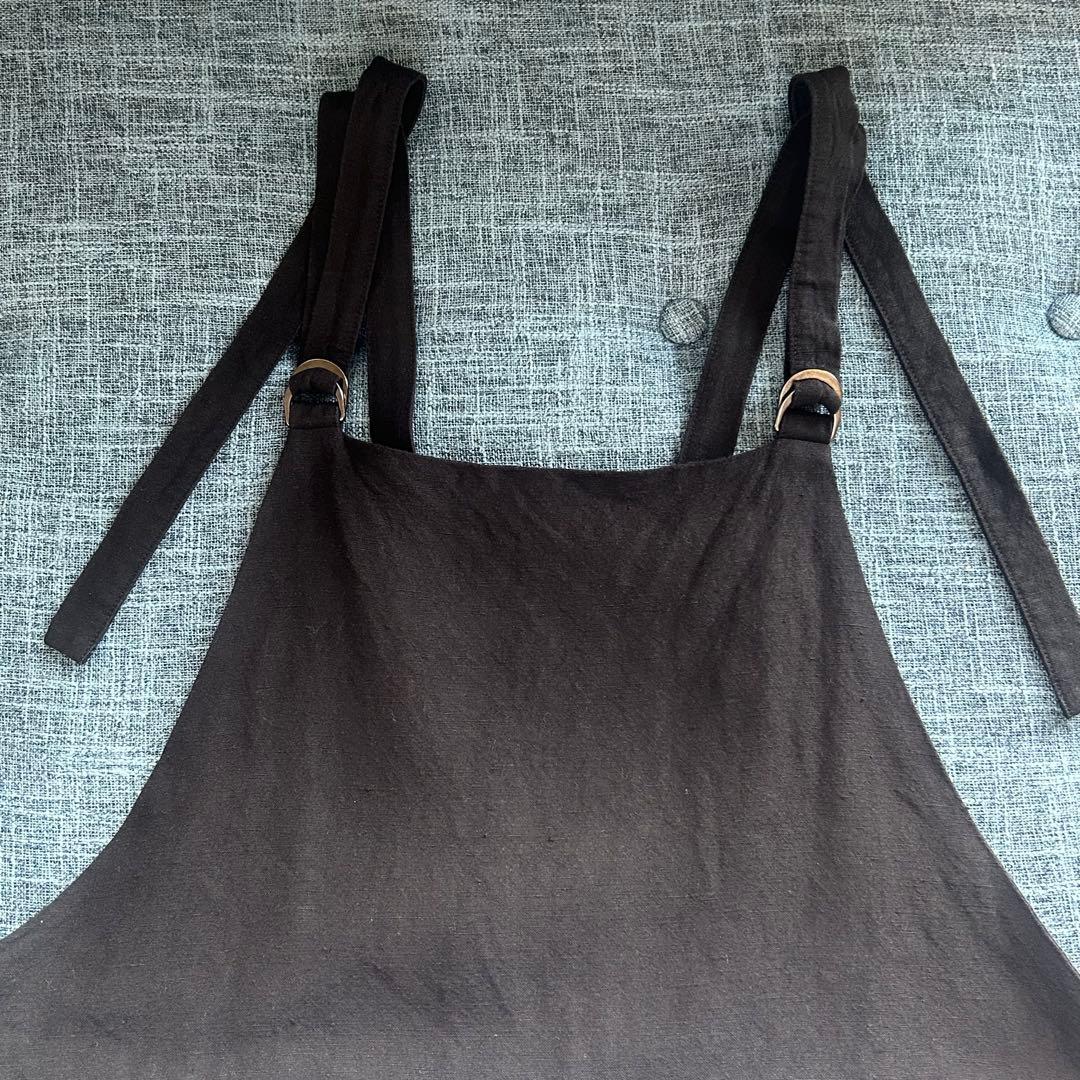 さぼ様♡【美品】ADAM ET ROPE'☆＜逸品シリーズ＞バンブーリネンサロペ