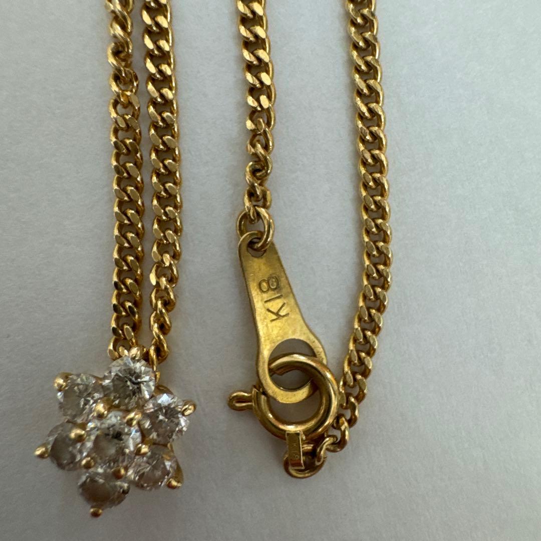 k18ダイヤモンドネックレス