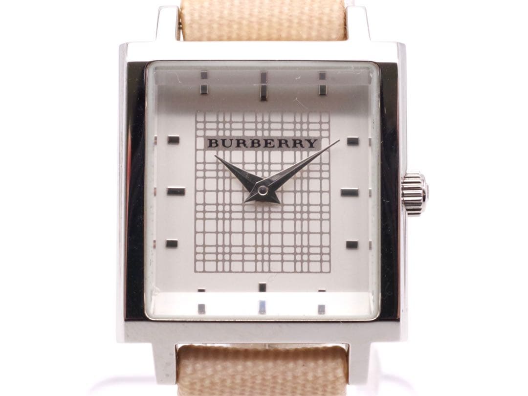 新品電池交換 Burberry 腕時計 クォーツ 純正ベルト 477