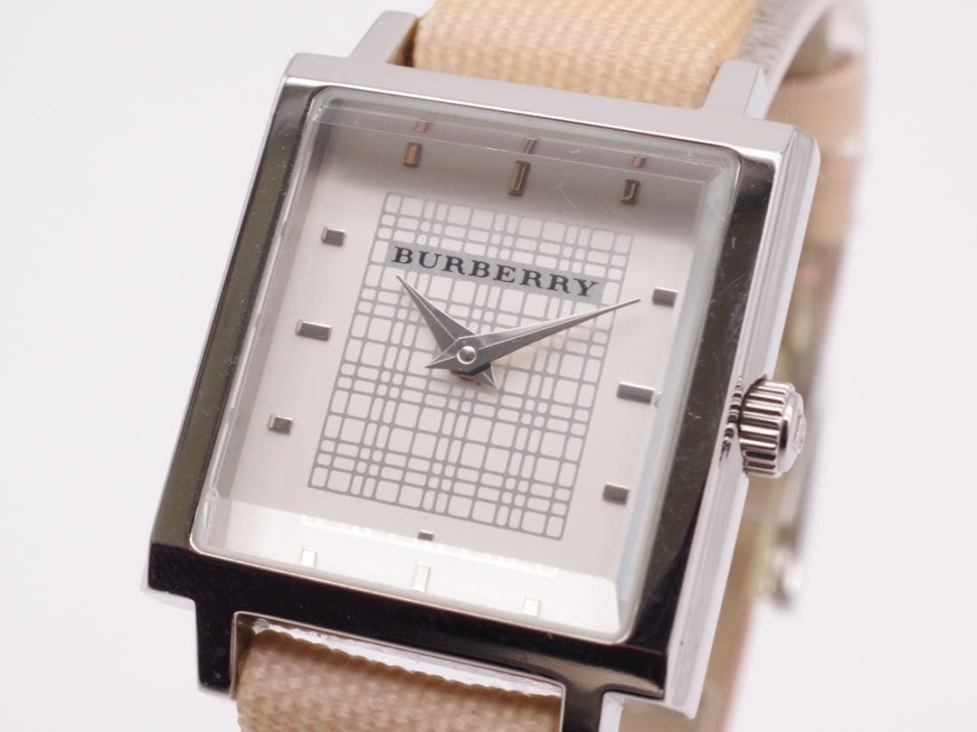 新品電池交換 Burberry 腕時計 クォーツ 純正ベルト 477
