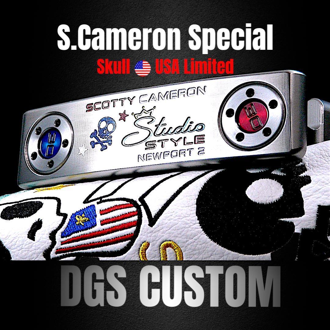 限定1★Newport2 スカルUSAスペシャル★DGSカスタムパター 34