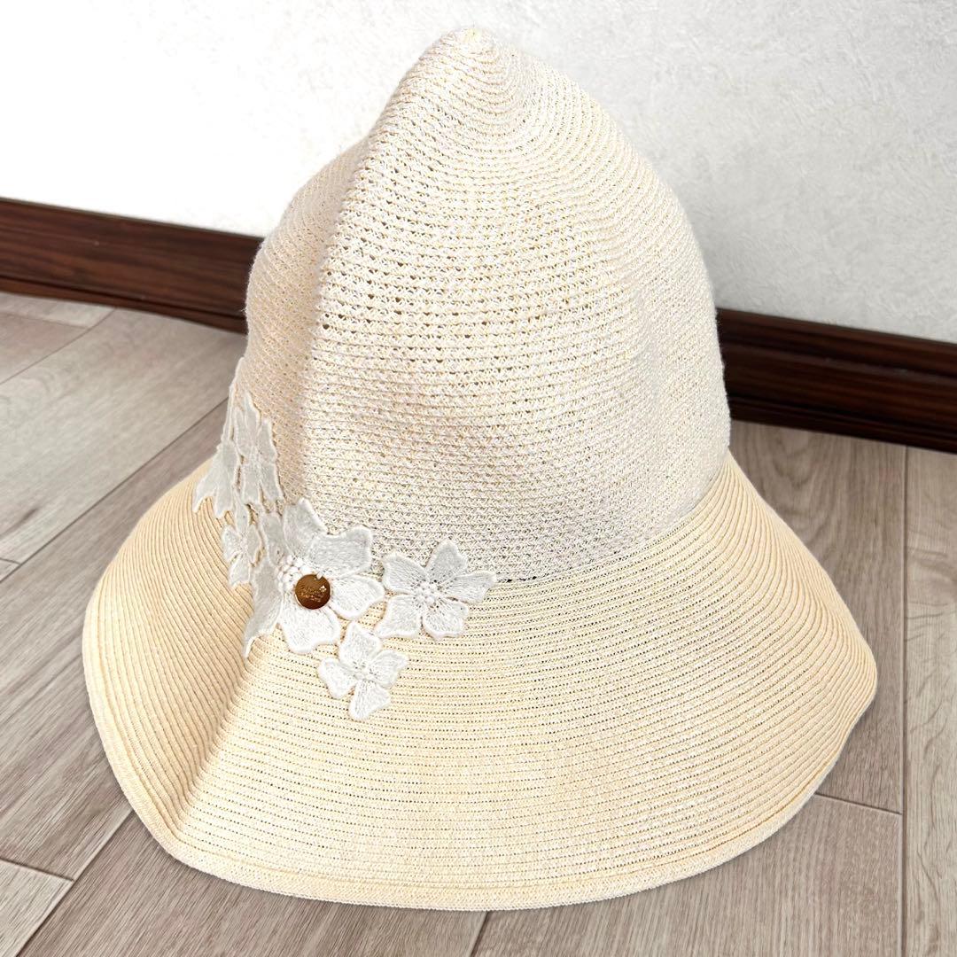 希少！未使用品　Athena New York ハット　フラワー　レース