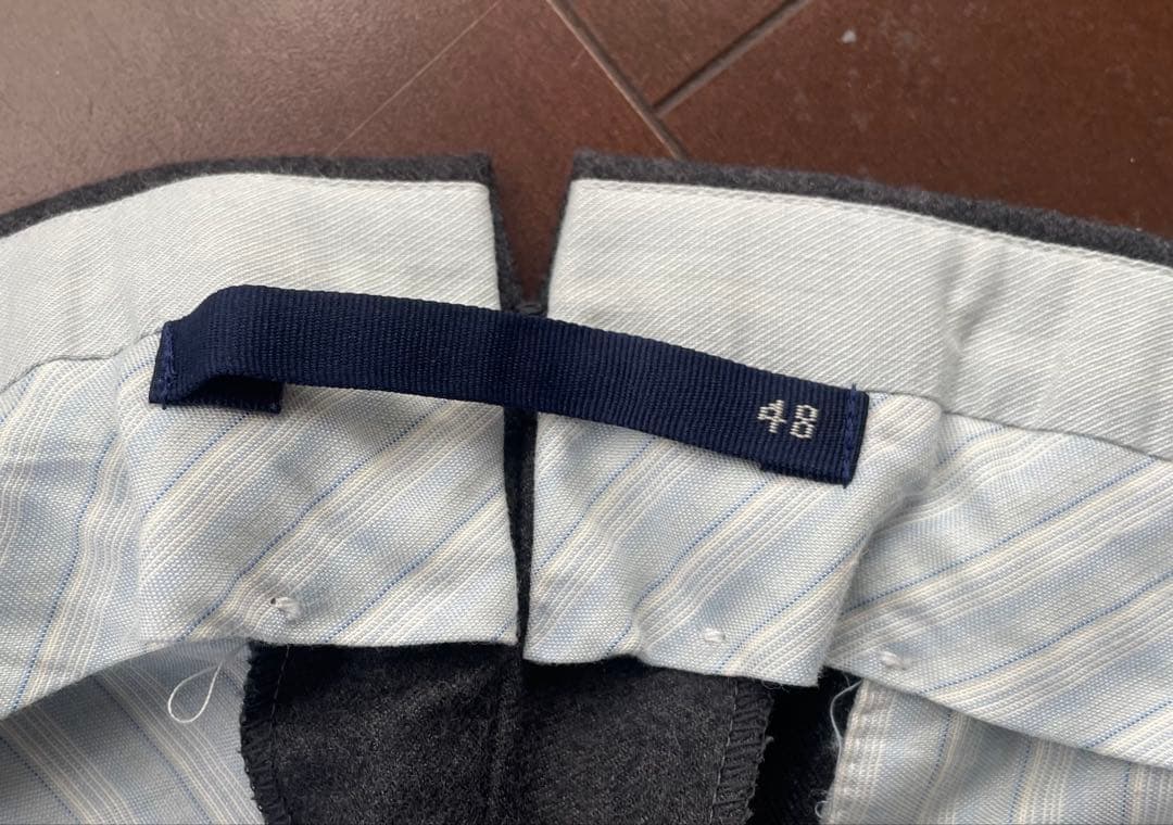 Incotex インコテックス　パンツ　サイズ48 チャコールグレー　ワンタック