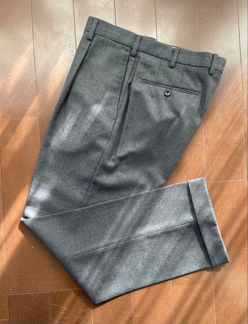 Incotex インコテックス　パンツ　サイズ48 チャコールグレー　ワンタック