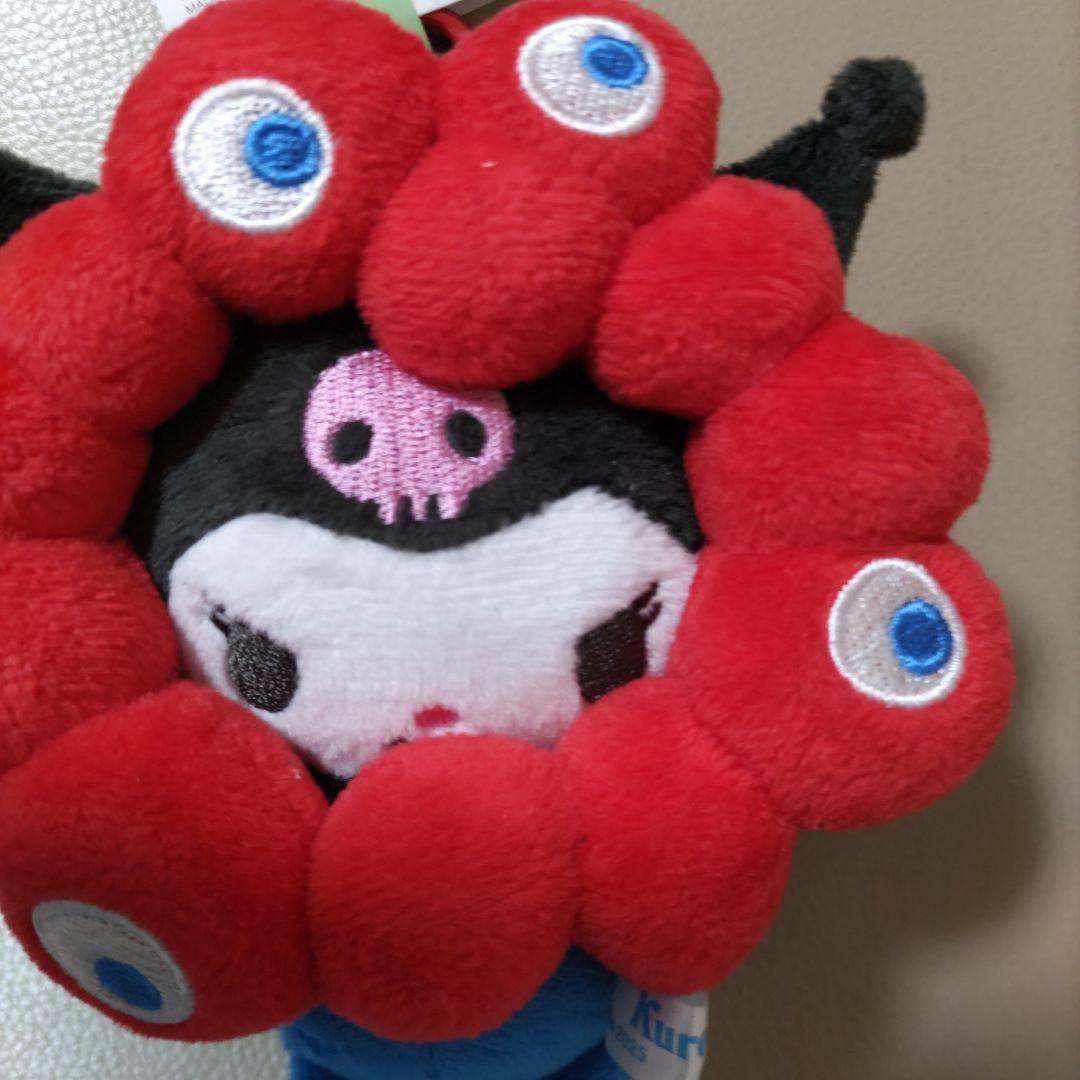 関西万博　クロミ　ミャクミャクなりきりぬいぐるみ　カラビナ付きキーホルダー