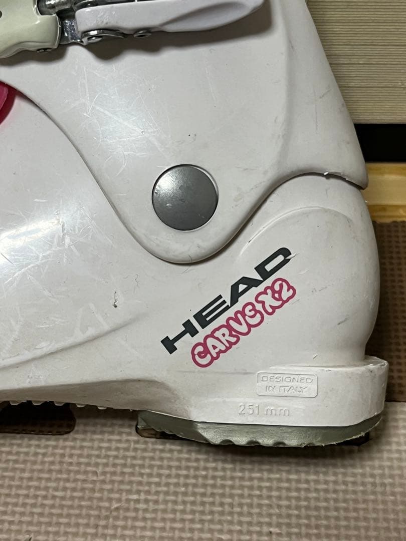 スキー3点セット KAZAMA 100cm ピンク スキー板 ストック ブーツ