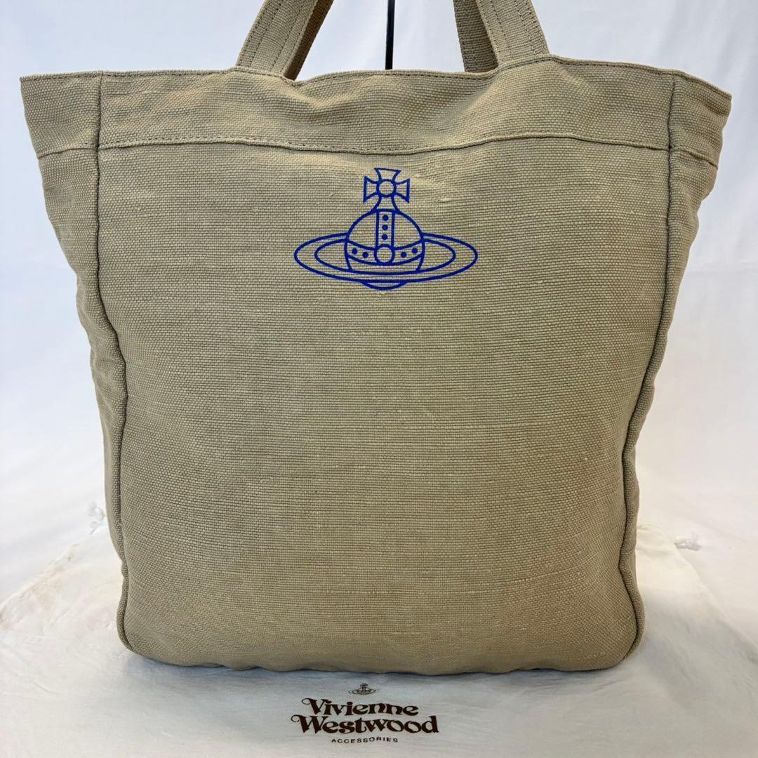 【美品】ヴィヴィアンウエストウッド ハッピーベア トートバッグ キャンバス