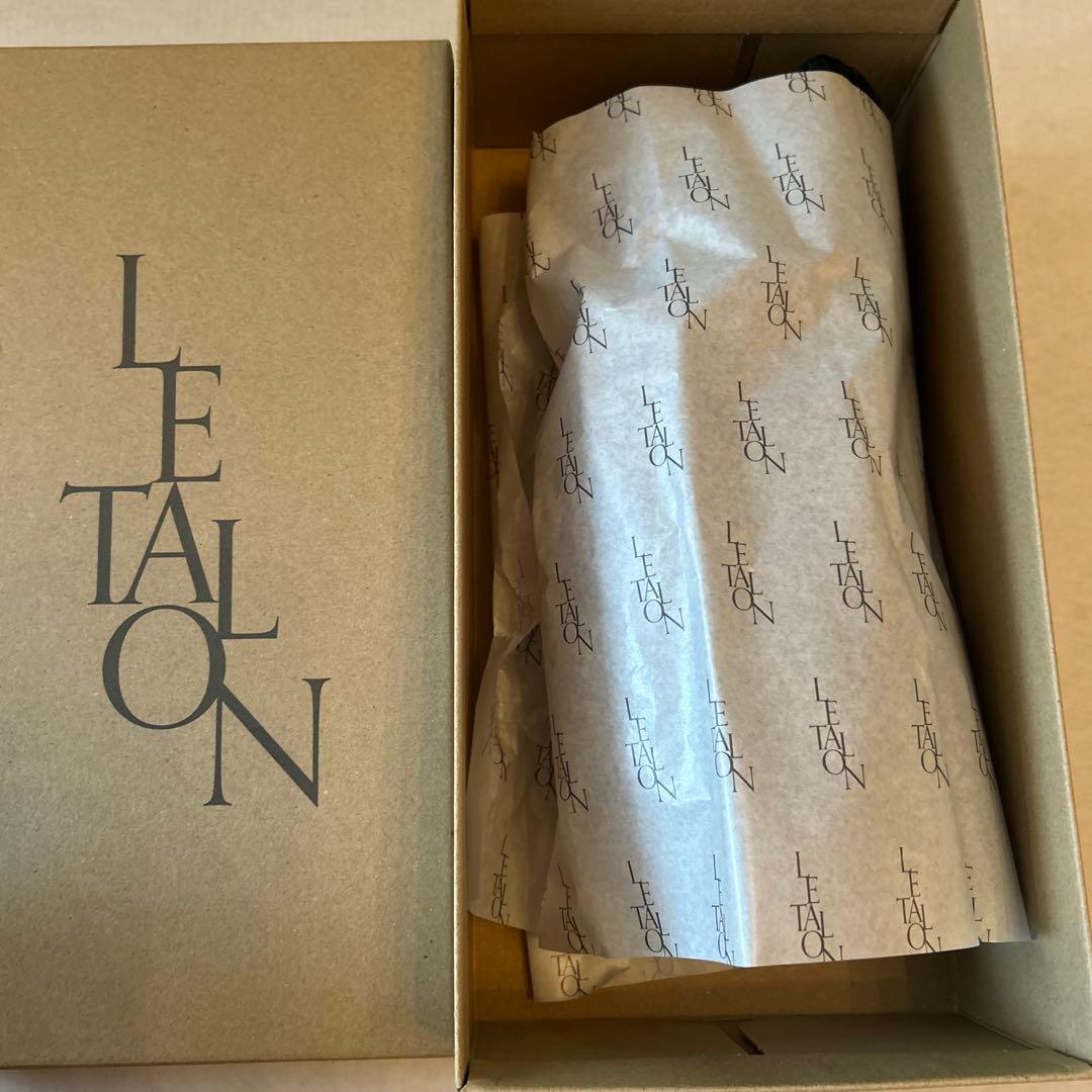 LE TALON ルタロン　スクエアクロシェストラップフラット