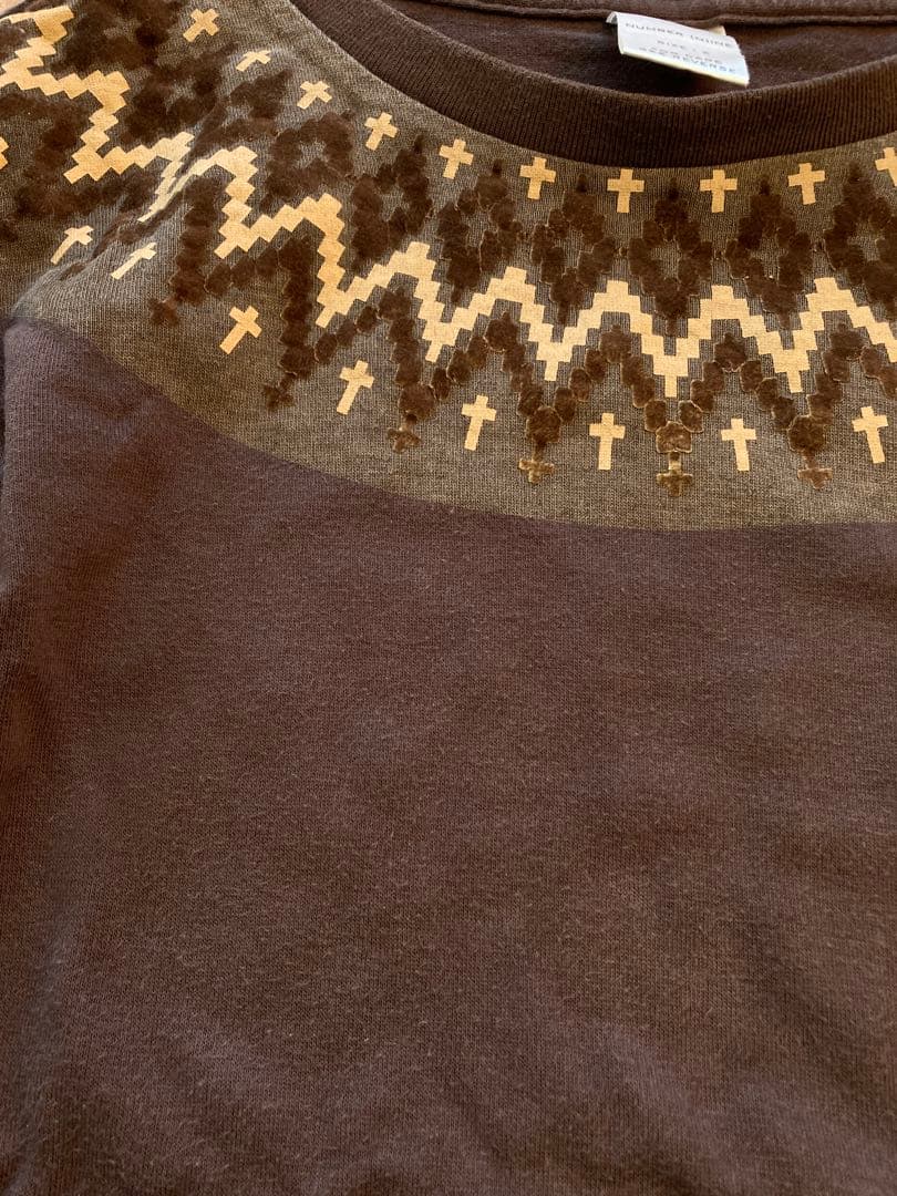 NUMBER (N)INE ノルディック模様 長袖カットソー 2ジョージ期