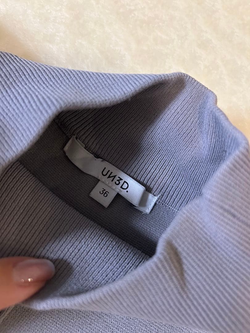 美品★ ミックスドットジャカードニットワンピース