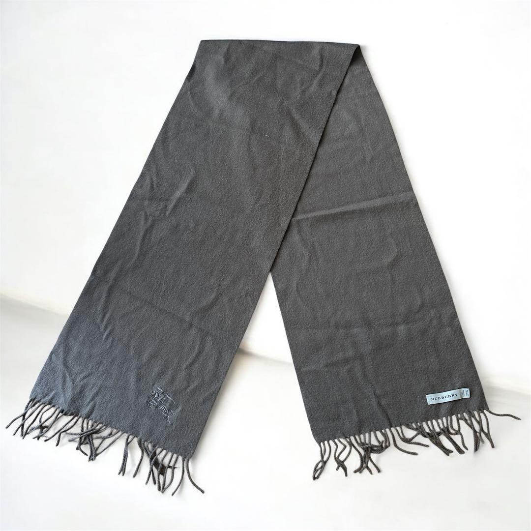 ✨カシミヤ100%✨バーバリー　マフラー ホース刺繍 希少 近年モデル