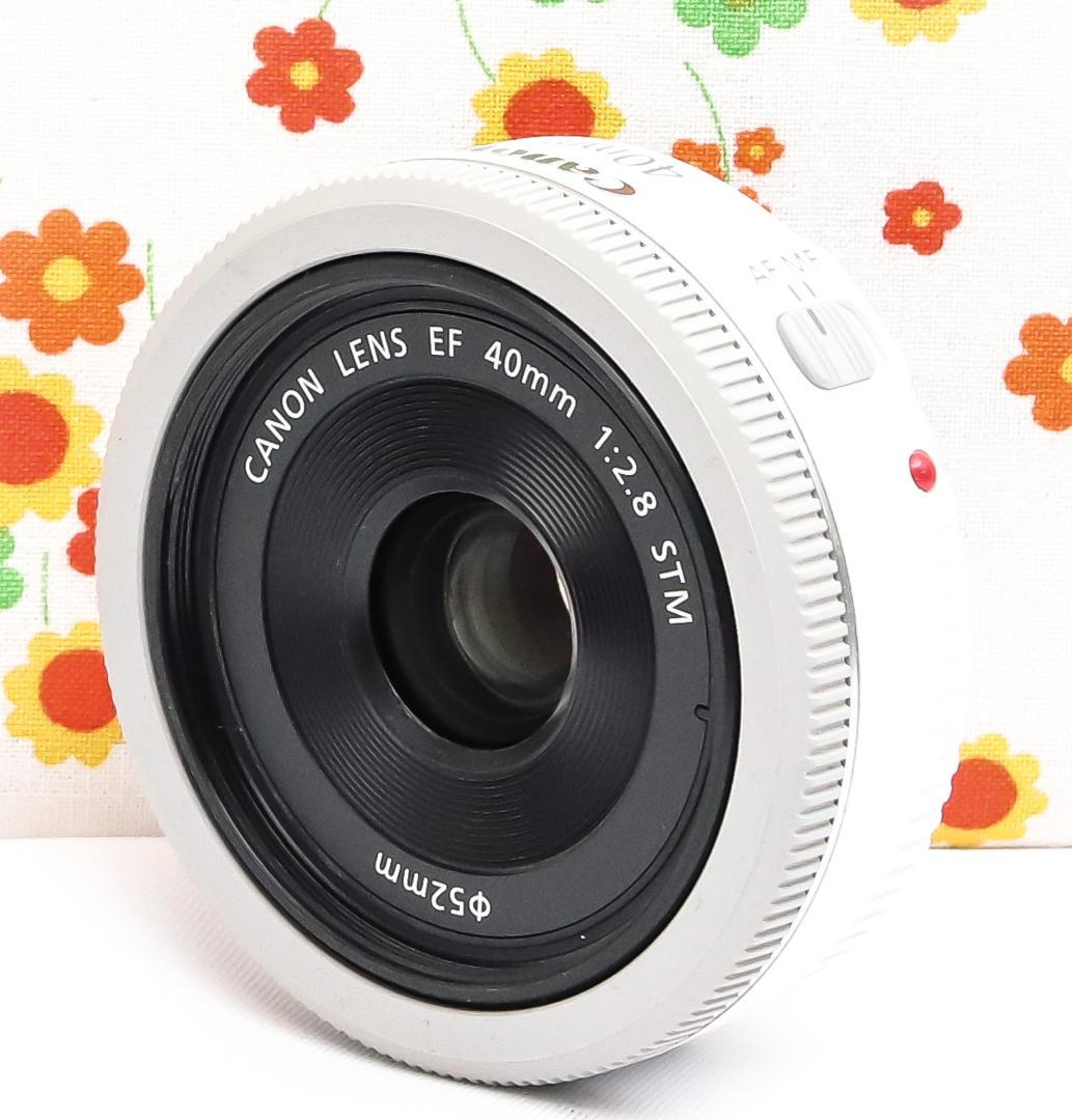キャノン Canon EF 40mm F2.8 STM☆希少ホワイト☆