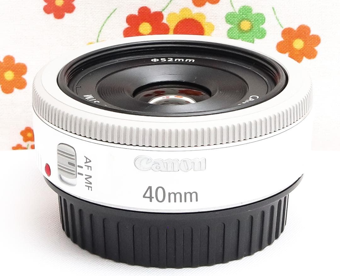 キャノン Canon EF 40mm F2.8 STM☆希少ホワイト☆
