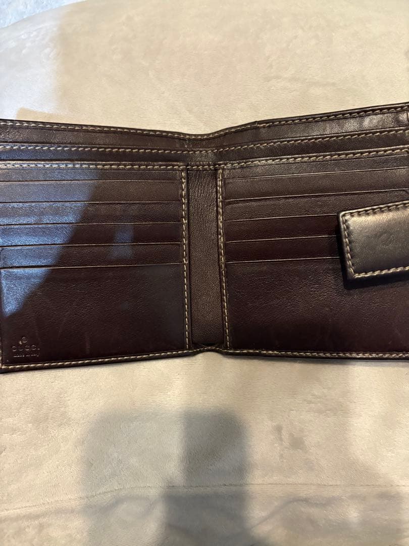 GUCCI 二つ折り財布 キャンバス