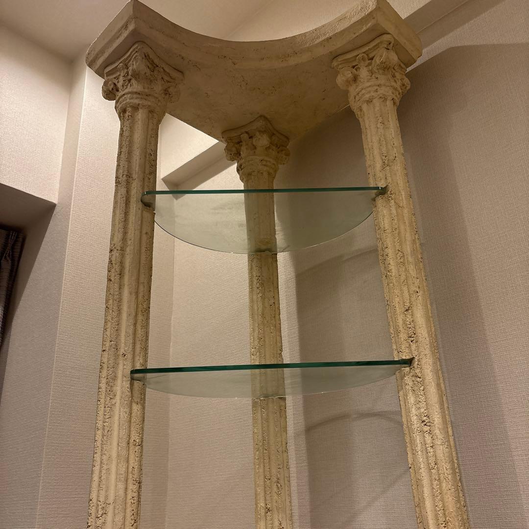 ★こゆび姫★【美品】ロココ調コーナーオープン棚（飾り棚）