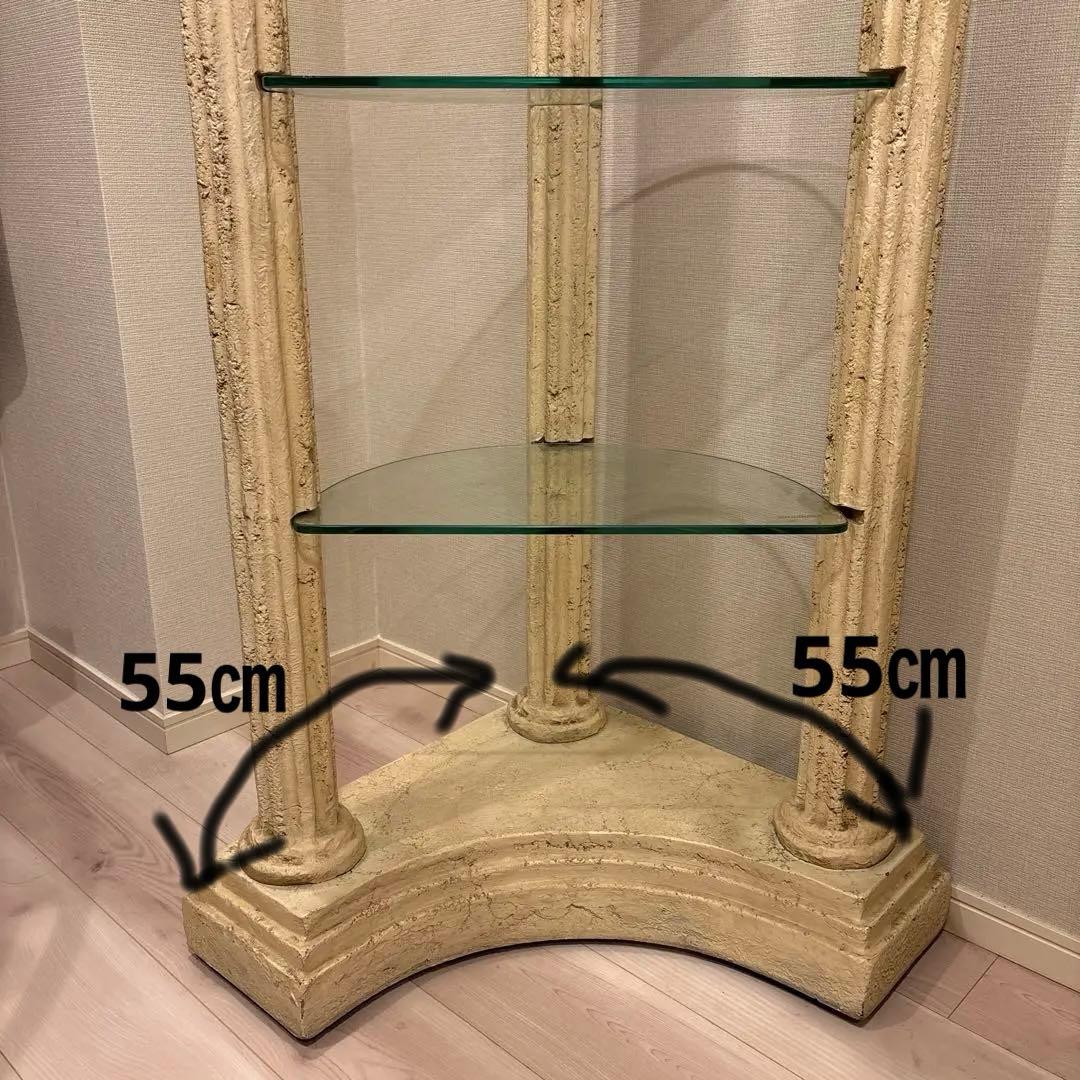 ★こゆび姫★【美品】ロココ調コーナーオープン棚（飾り棚）