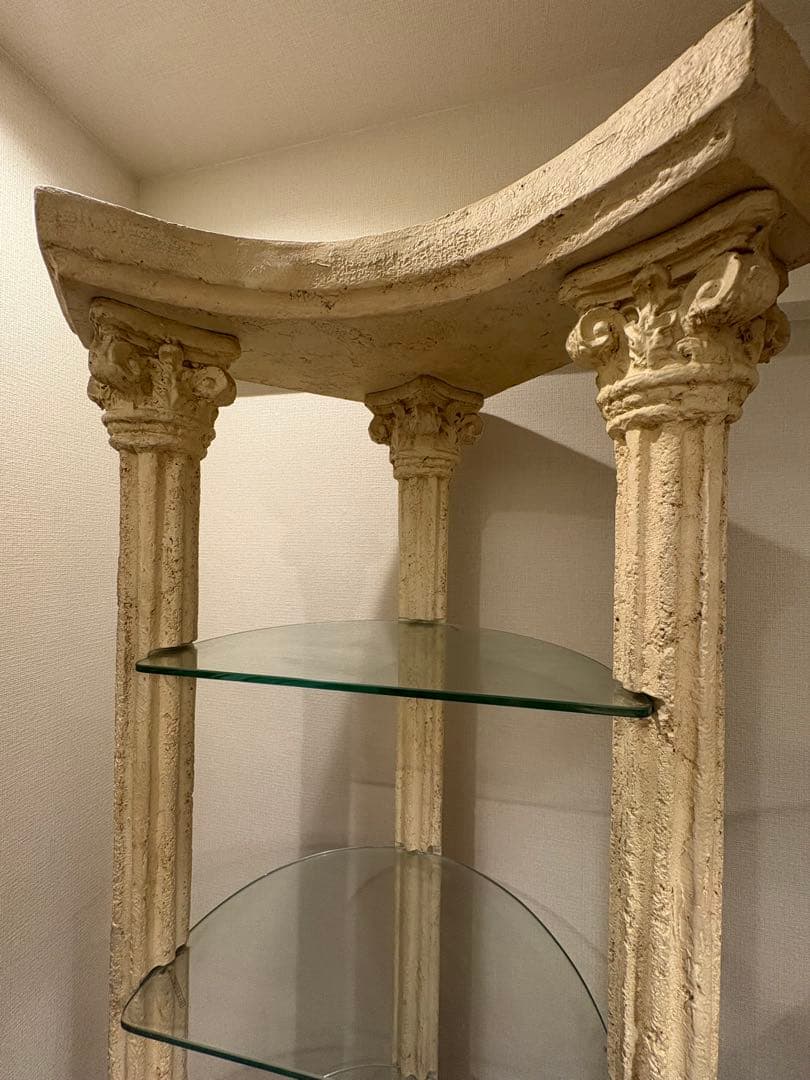 ★こゆび姫★【美品】ロココ調コーナーオープン棚（飾り棚）