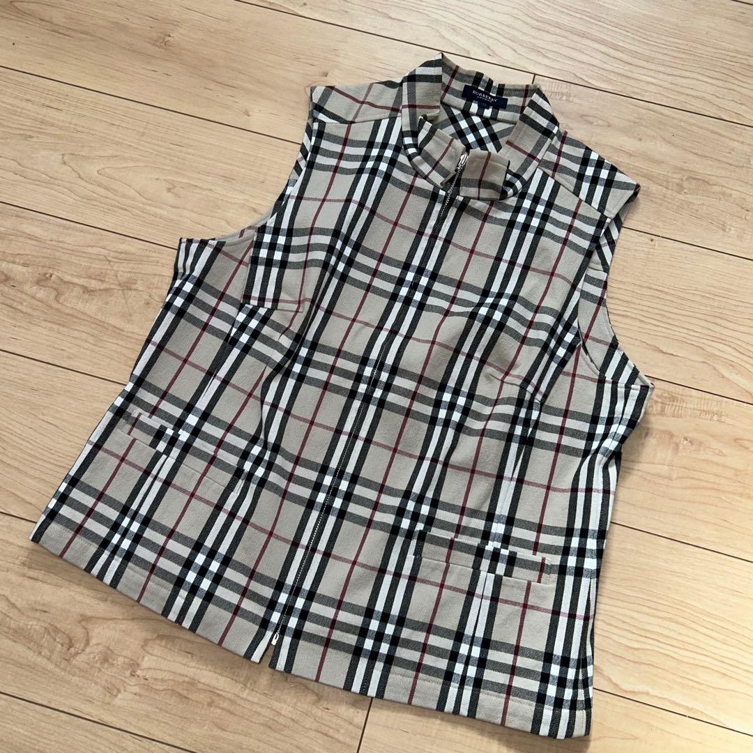 バーバリーロンドン　ノバチェック　ベスト　大きいサイズ　15