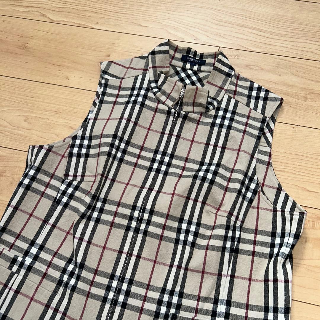 バーバリーロンドン　ノバチェック　ベスト　大きいサイズ　15