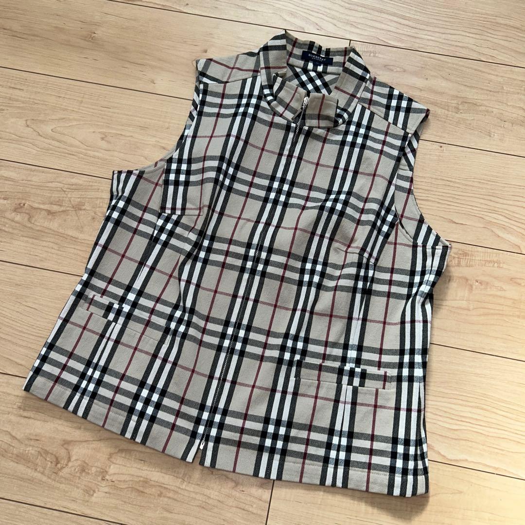 バーバリーロンドン　ノバチェック　ベスト　大きいサイズ　15