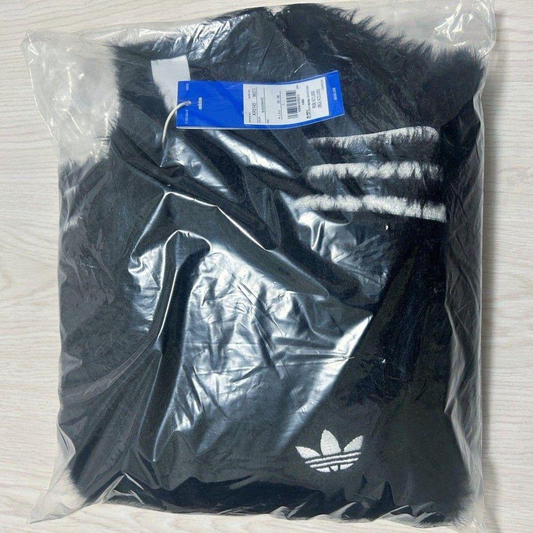 【adidas】新品、フェイクモヘヤ クラシック トラックジャケット 黒