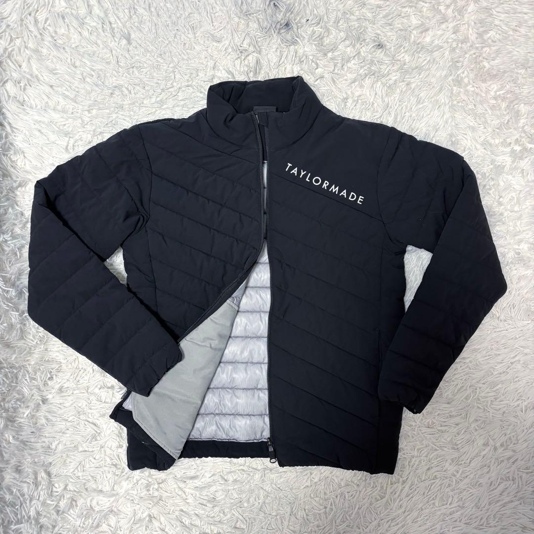 最新作 テーラーメイド ダウン ブラック 蓄熱 ブルゾン ジップ 中綿