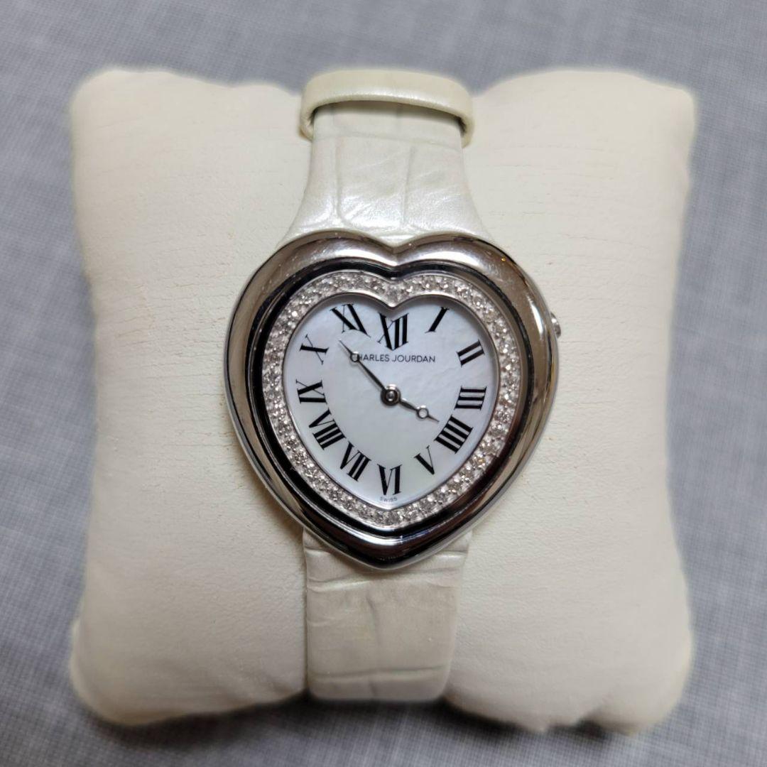 CHARLES JOURDAN 腕時計ハート クォーツ　稼働品【M-311】