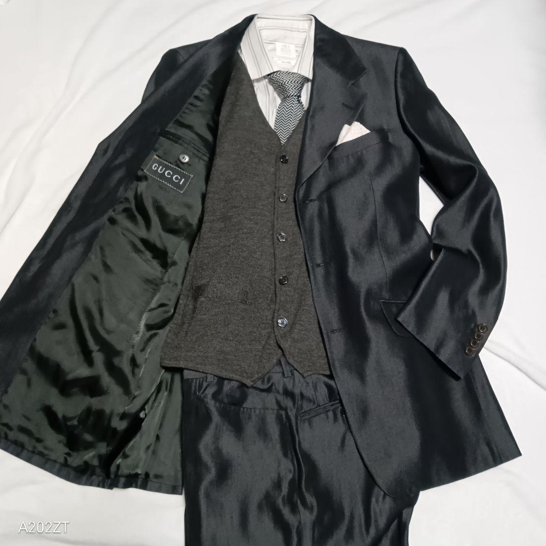 【極美品】高級感GUCCI グッチ スーツセットアップ48 L