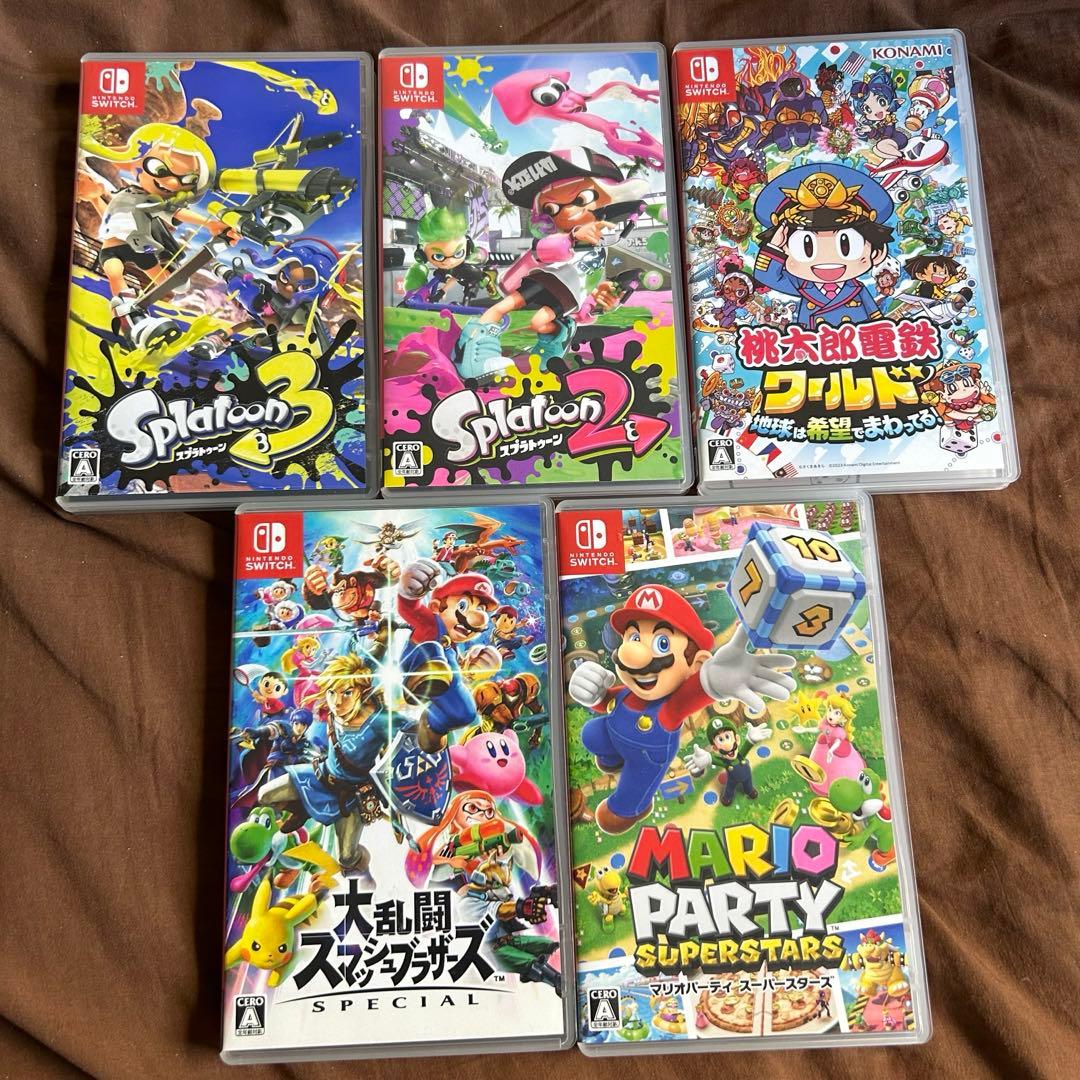 Nintendo Switch 青/赤 本体 + ゲームソフト5本